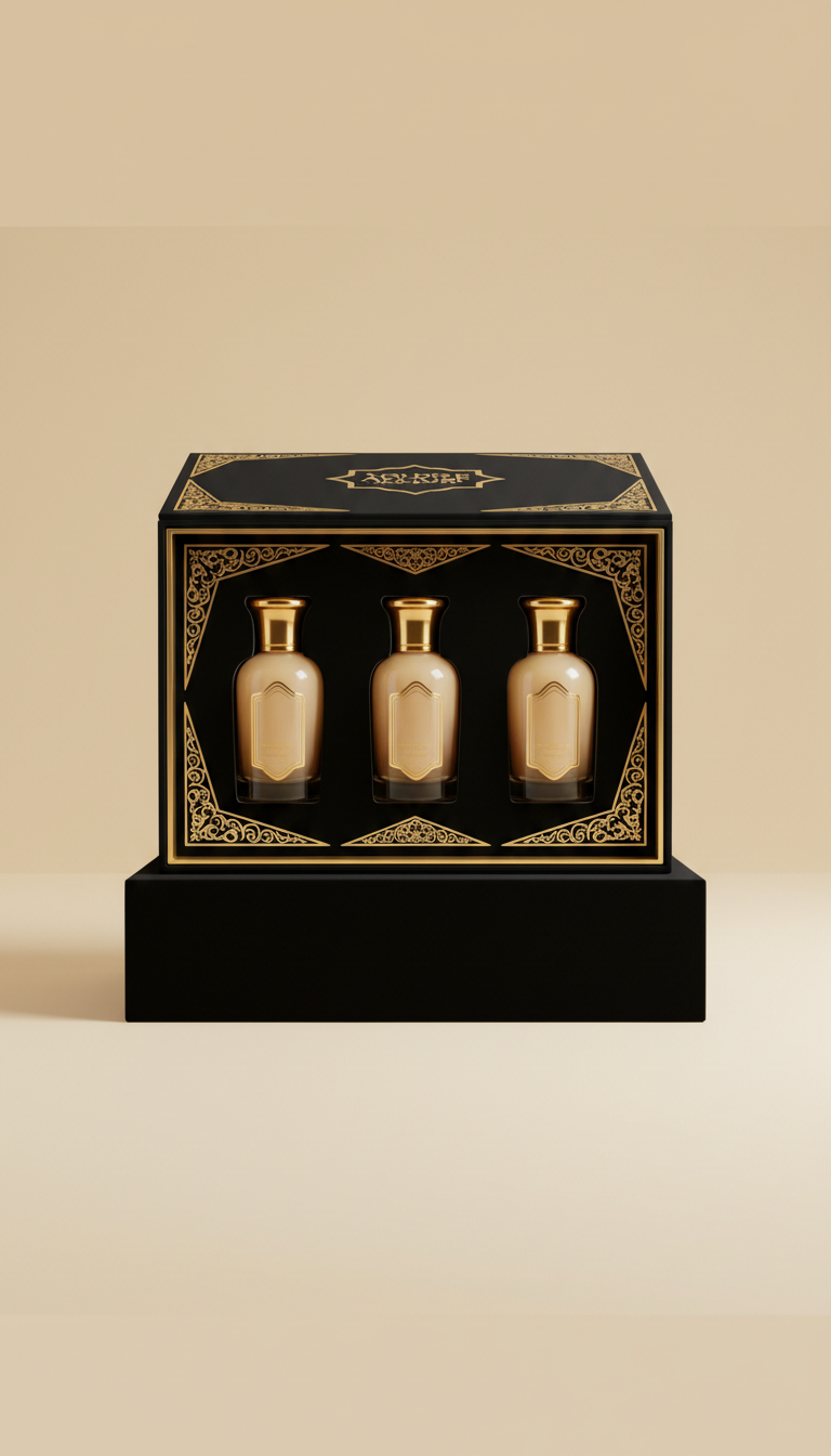 Boxed Set with Gold-Accented Packaging